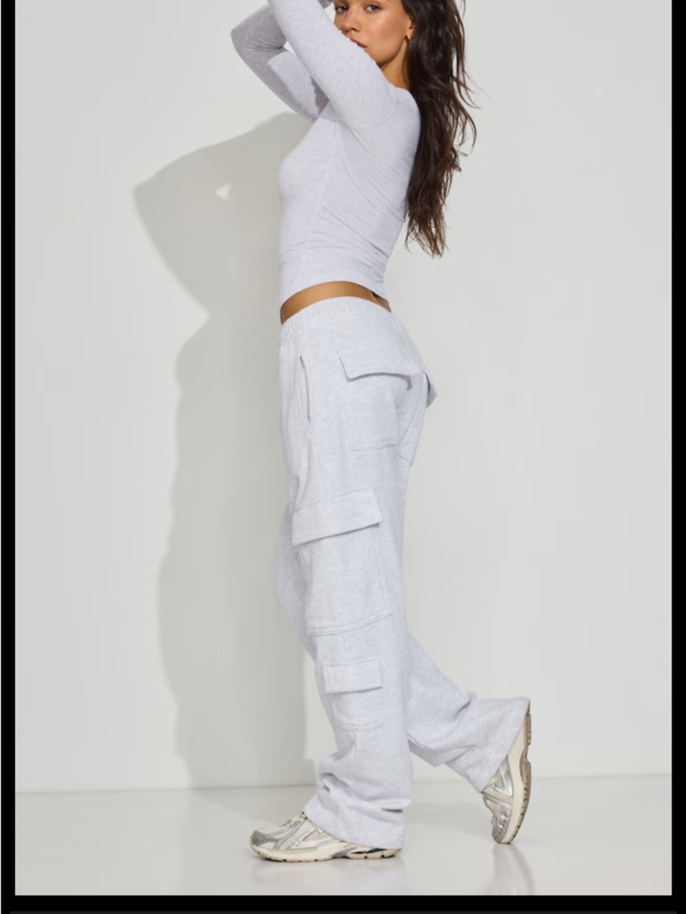 Women’s Garage White Cargo Sweatpants -S